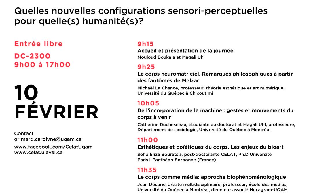 Journée d&rsquo;étude à l&rsquo;UQAM – 10 février 2017