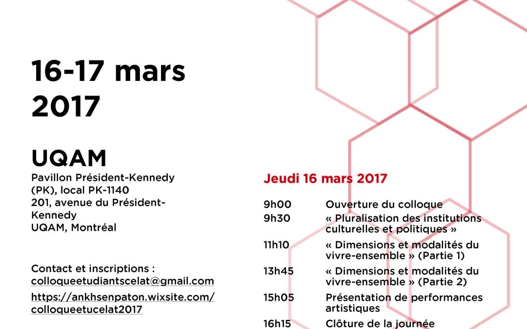 Colloque étudiant du CELAT 2017