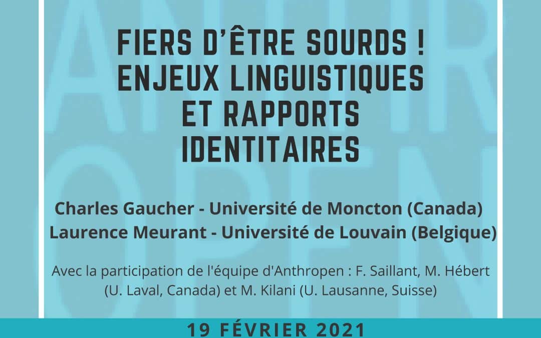 Conférence Anthropen