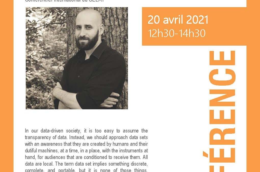 Conférence internationale de Yanni Loukissas (Georgia Tech)