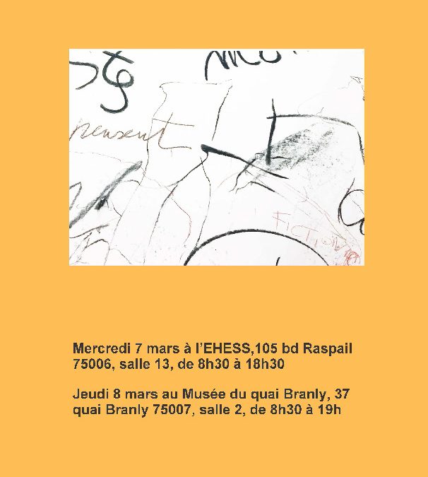 Journées d&rsquo;étude (Paris) – Rencontres entre écritures ethnographiques et formes artistiques