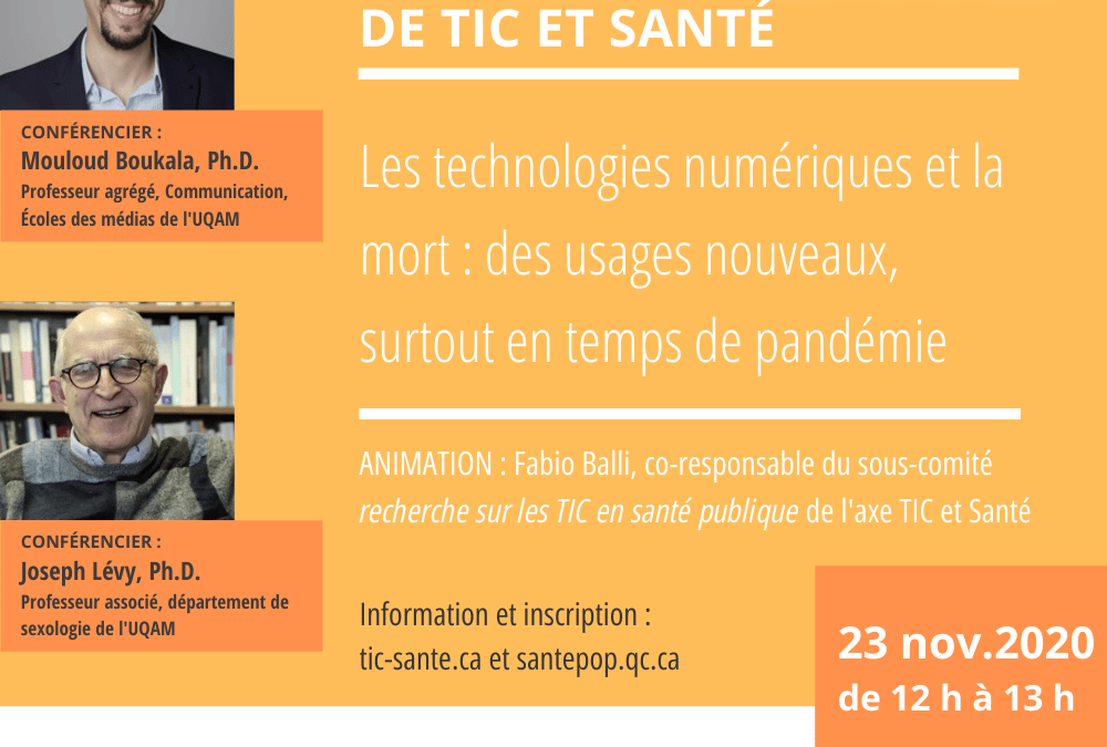 Webinaire – Les technologies numériques de la mort