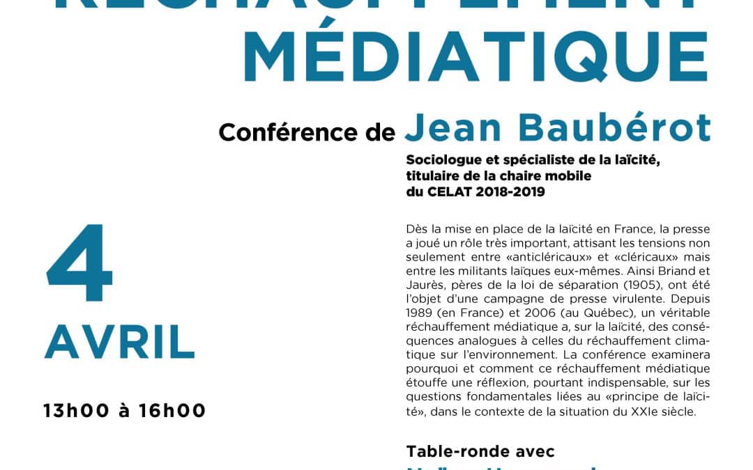 Conférence et table-ronde avec Jean Baubérot