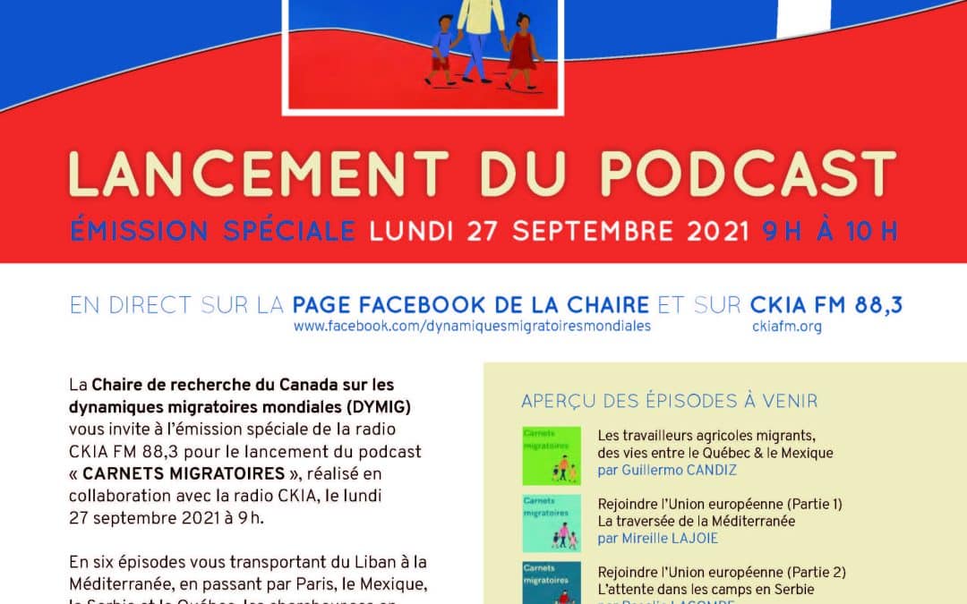 Lancement du balado Carnets migratoires