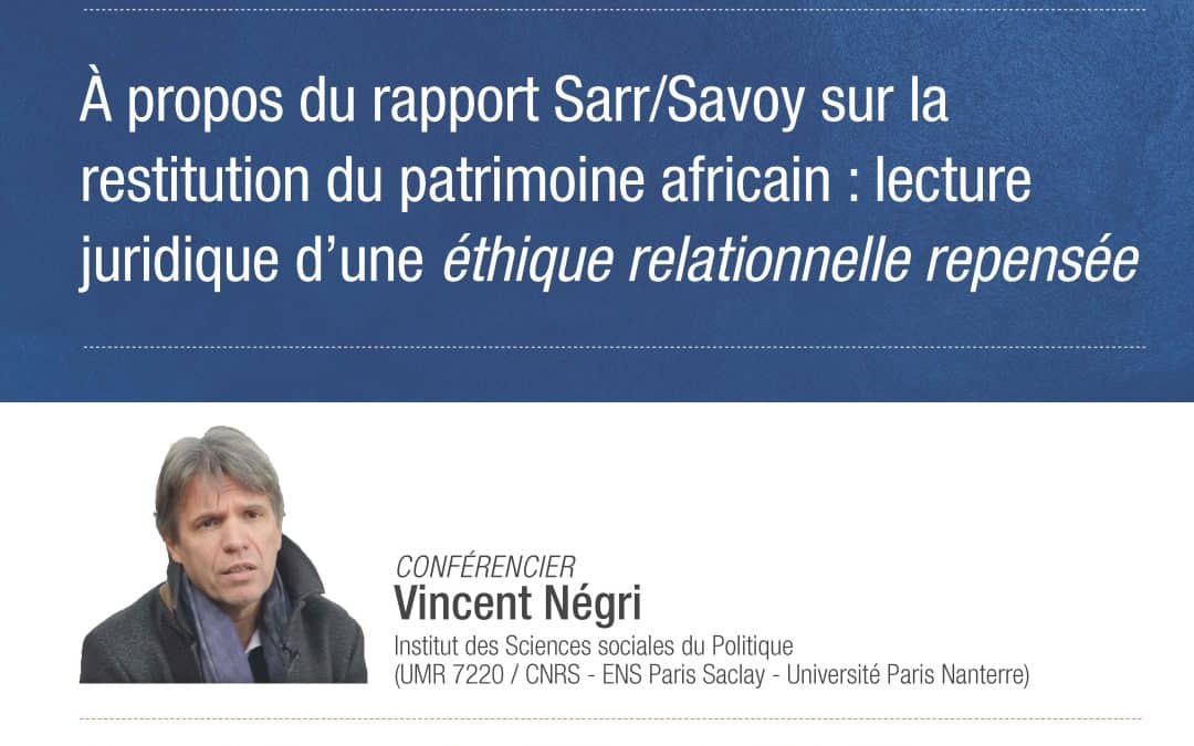 Conférence dans le cadre des Midis de la culture de la Chaire UNESCO