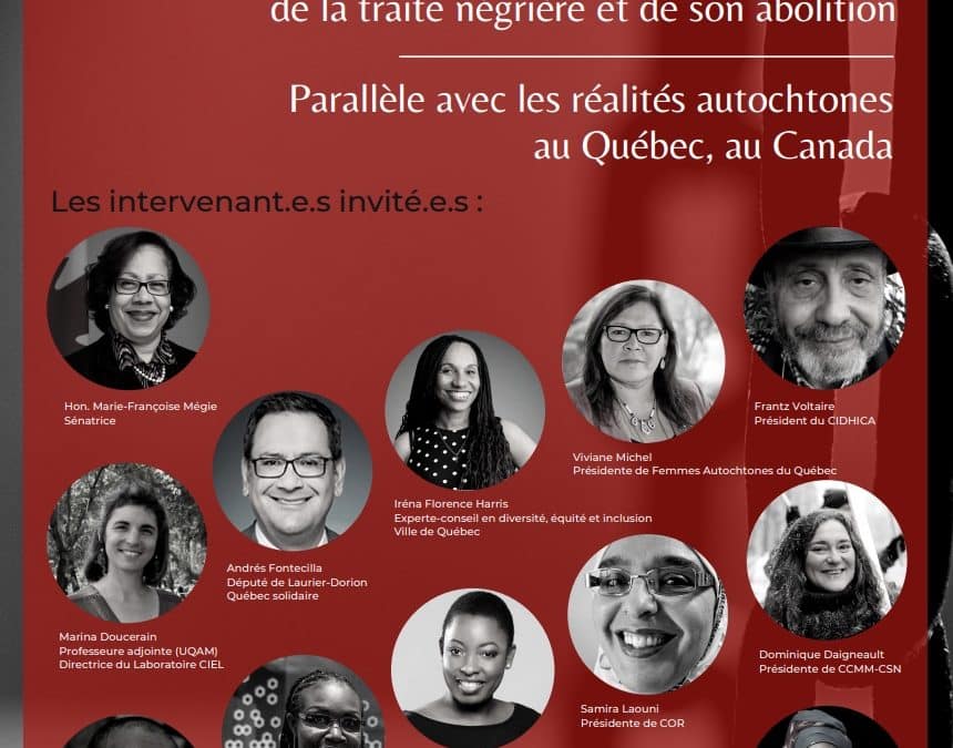 Webinaire «Commémoration de la Journée internationale du souvenir de la traite négrière et de son abolition»