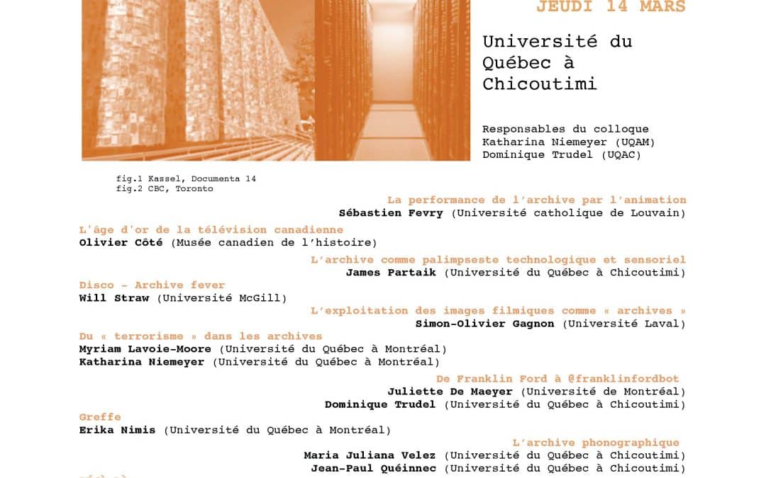 Colloque A.r.c.h.i.v.e.s (per-)formées