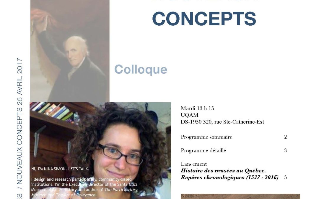 Colloque de muséologie « Nouvelles perspectives/nouveaux concepts »