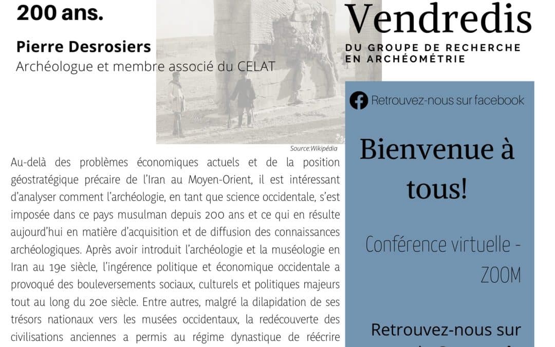 Archéo-vendredi – 28 janvier 2022