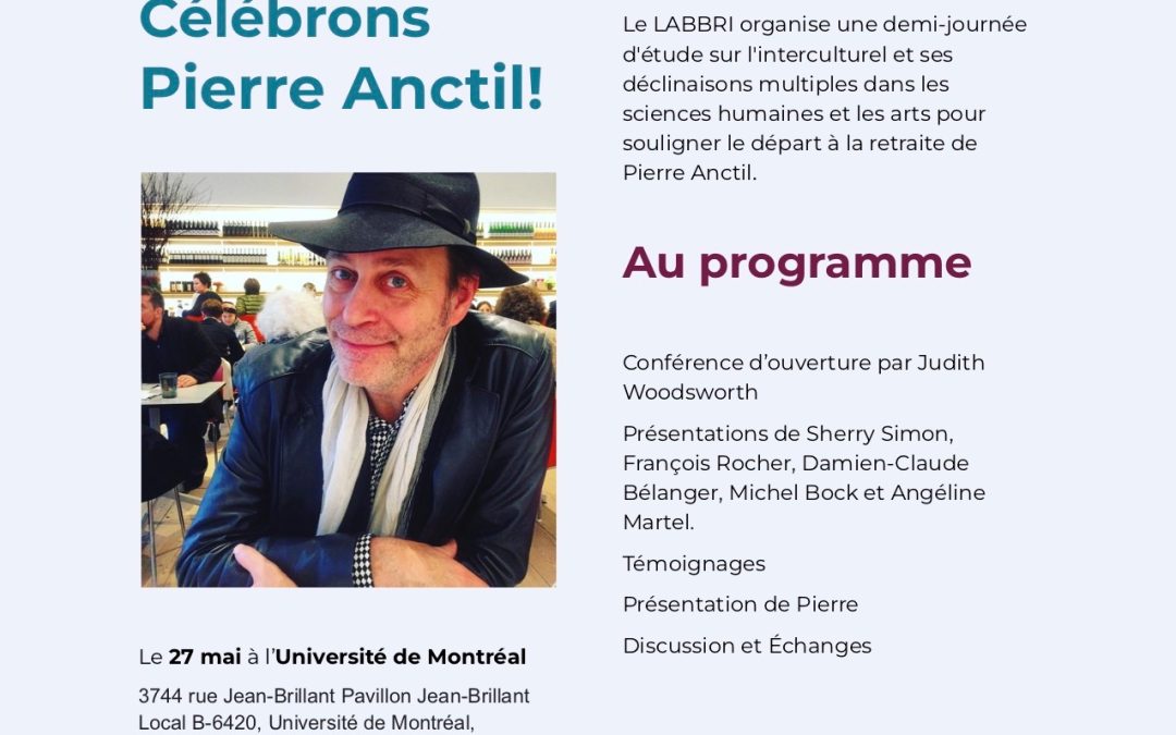 Événement « Célébrons Pierre Anctil! »
