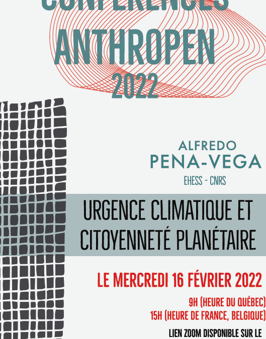 Conférence Anthropen d’Alfredo Pena-Vega