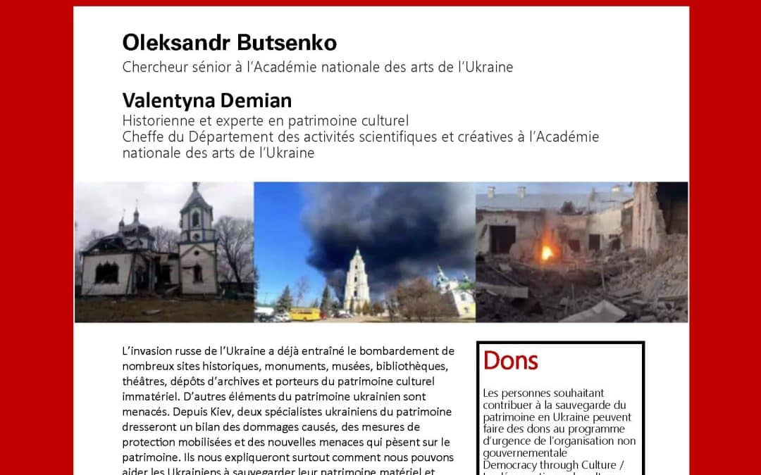 Conférence IPAC-CELAT d’Oleksandr Butsenko et Valentyna Demian