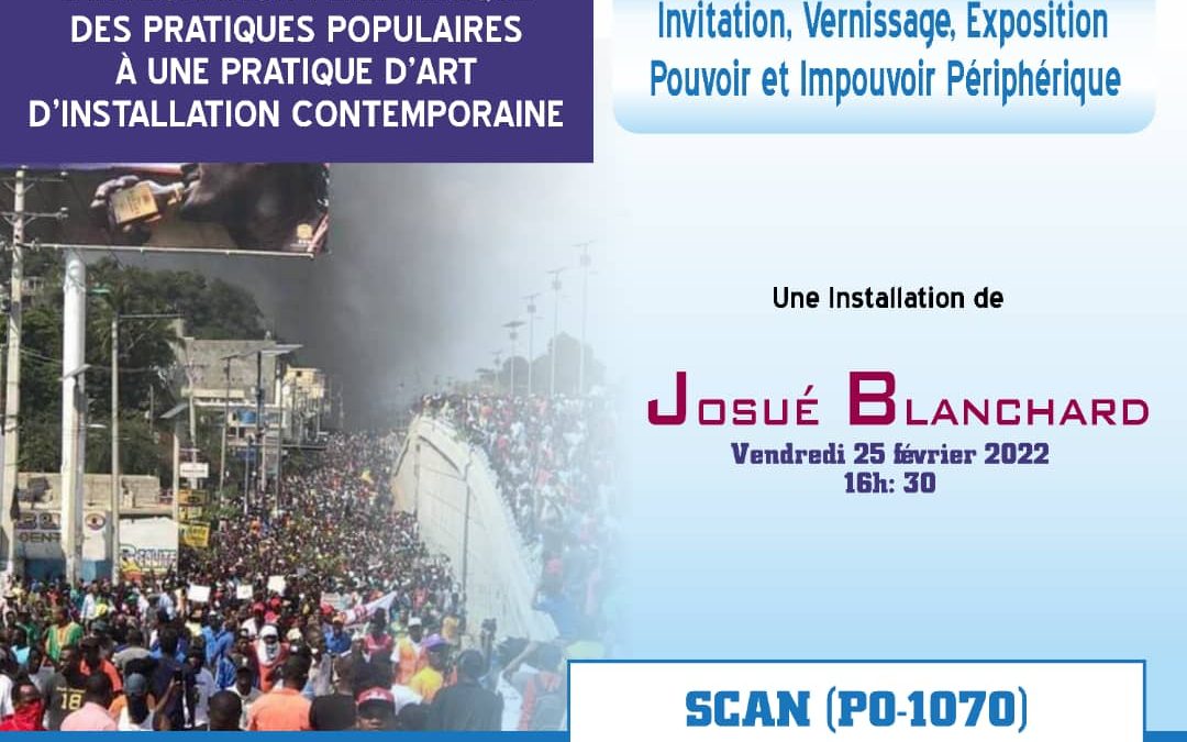 Vernissage d’une exposition de Josué Blanchard