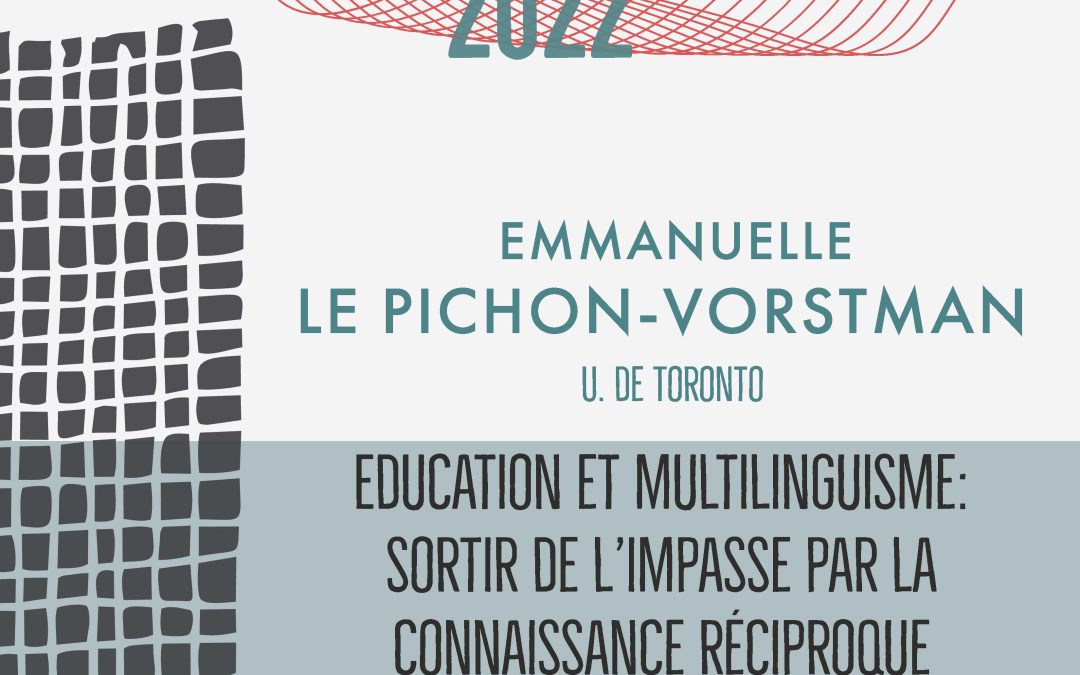 Conférence Anthropen d’Emmanuelle Le Pichon-Vorstman