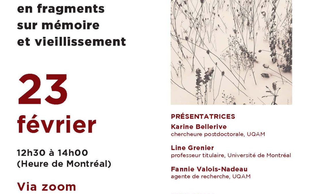 Midi-causerie du CELAT-UQAM : « Réfléchir au temps qui passe »
