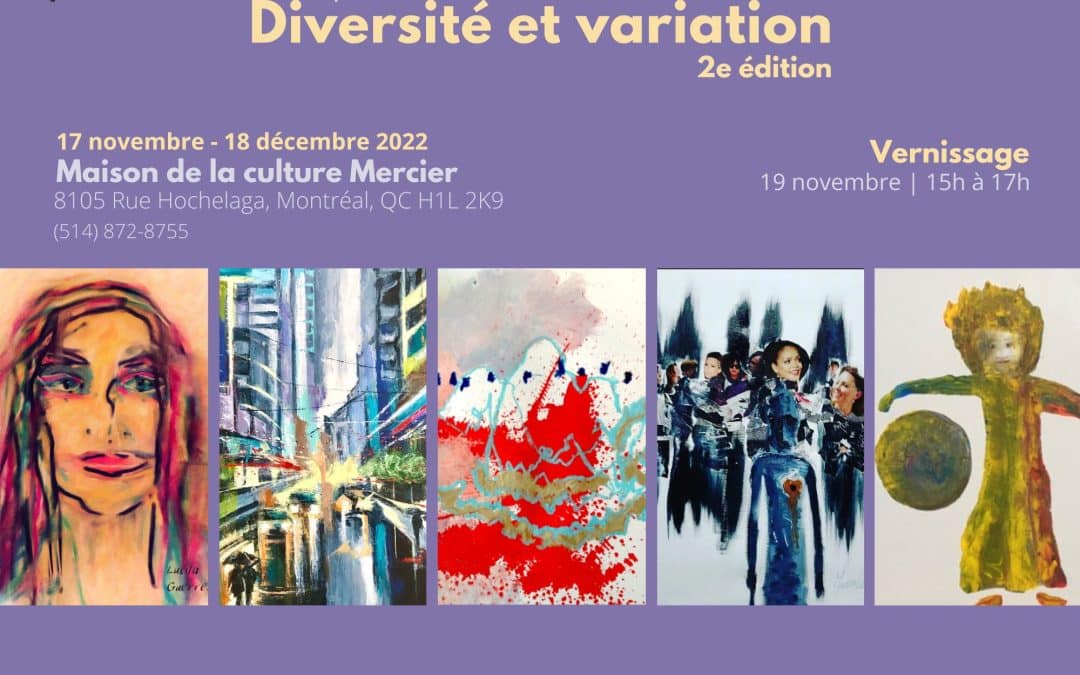 Vernissage de la 2e édition de l’exposition collective Diversité et variation