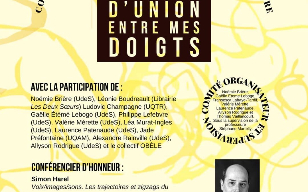 Colloque Je tiens un trait d’union entre mes doigts