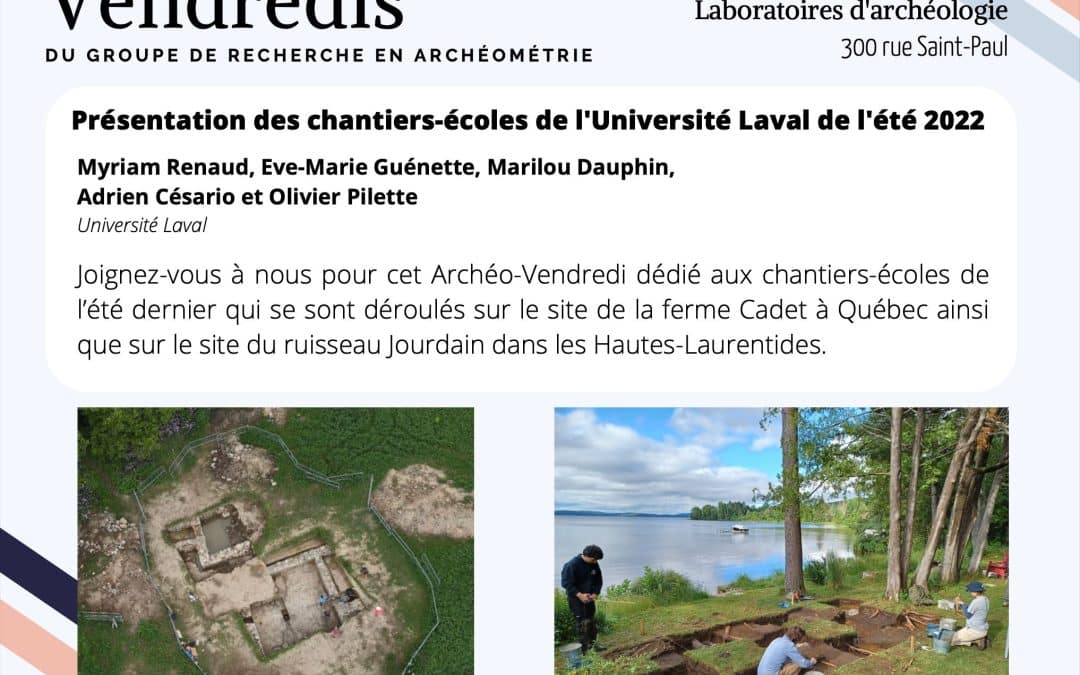 Archéo-vendredi – 14 avril 2023