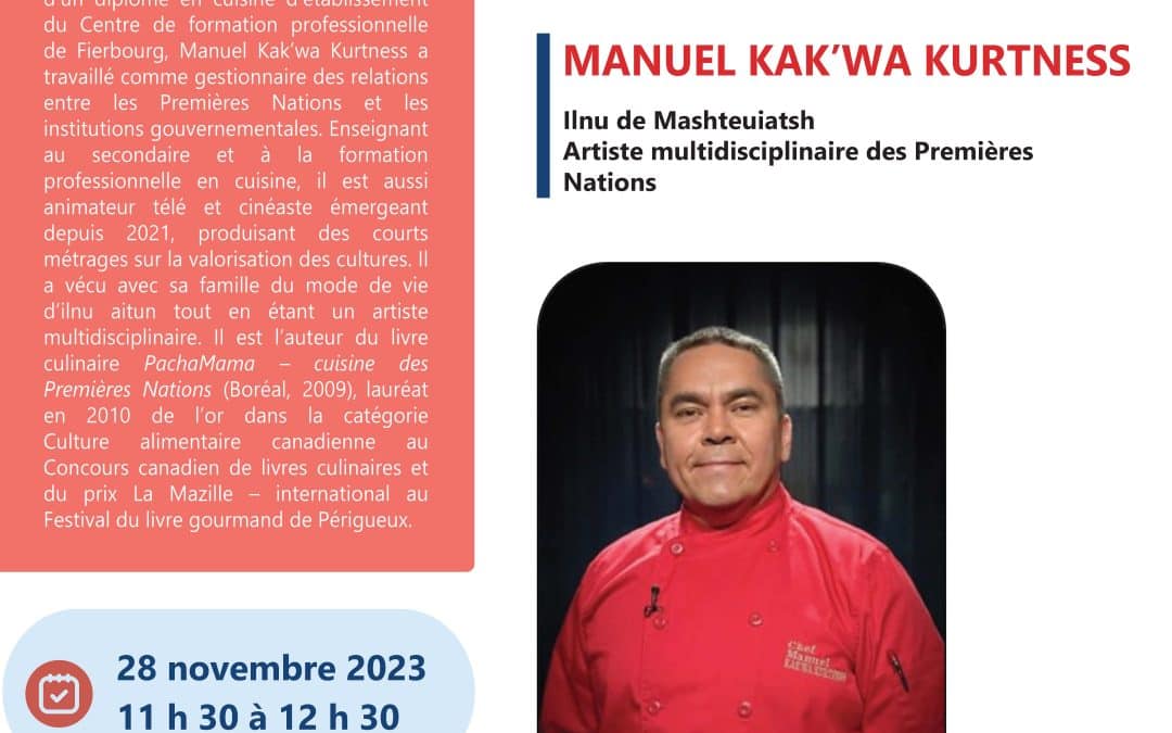 Conférence « Le cycle des saisons chez les peuples nomades » présentée par Manuel Kak’wa Kurtness