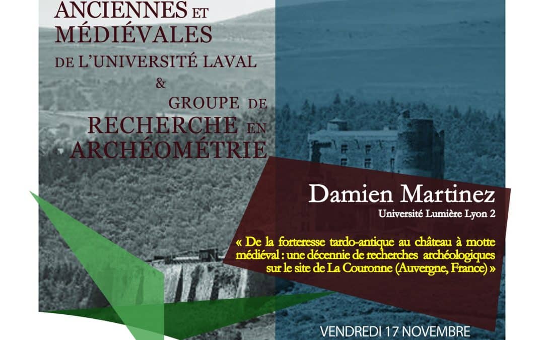 Archéo-vendredi – 17 novembre 2023