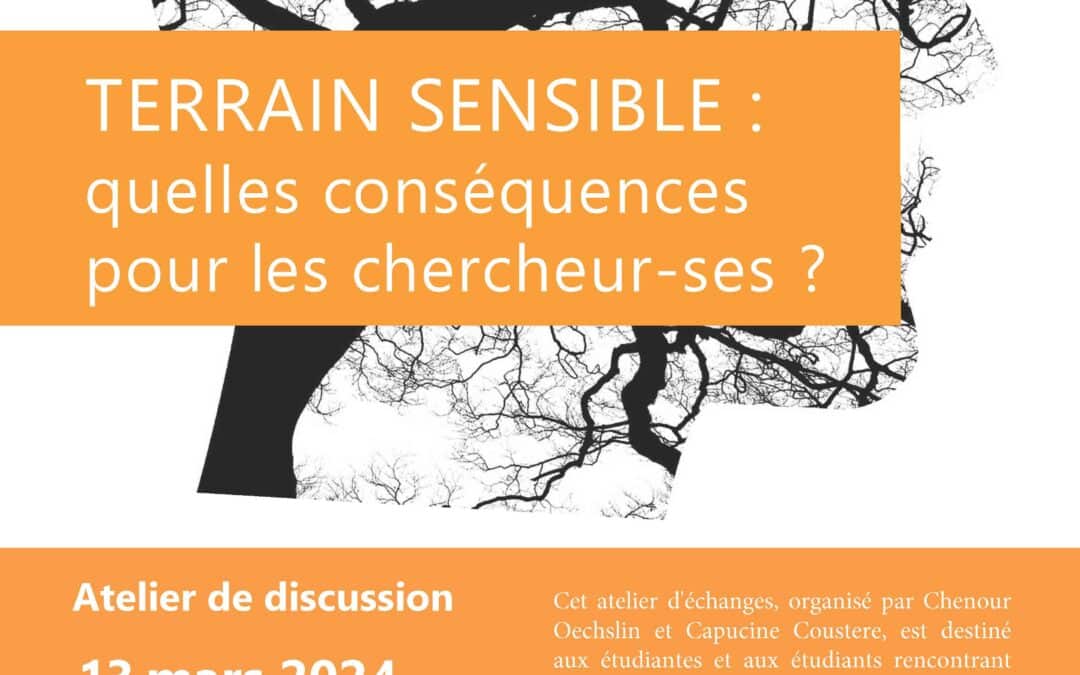 Atelier étudiant comodal « Terrain sensible : quelles conséquences pour les chercheur-ses? » (changement d’heure et de salle)
