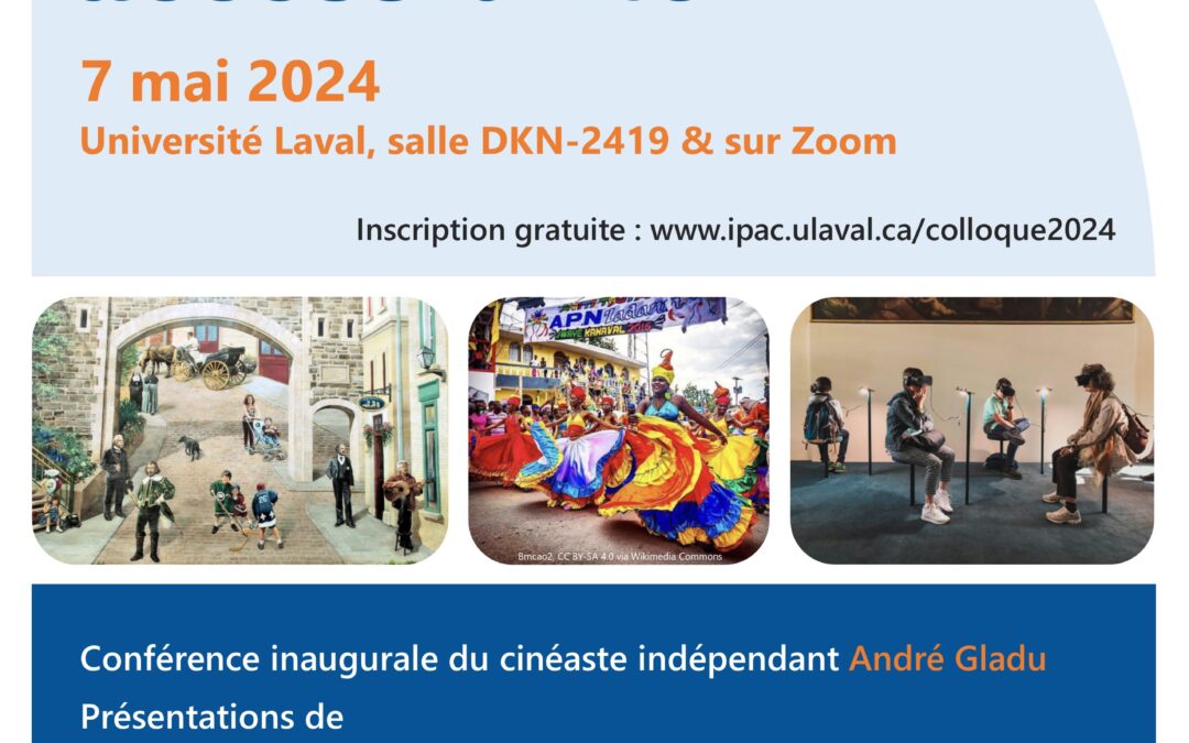 8e Colloque étudiant de l’IPAC : Patrimoine(s) et accessibilité
