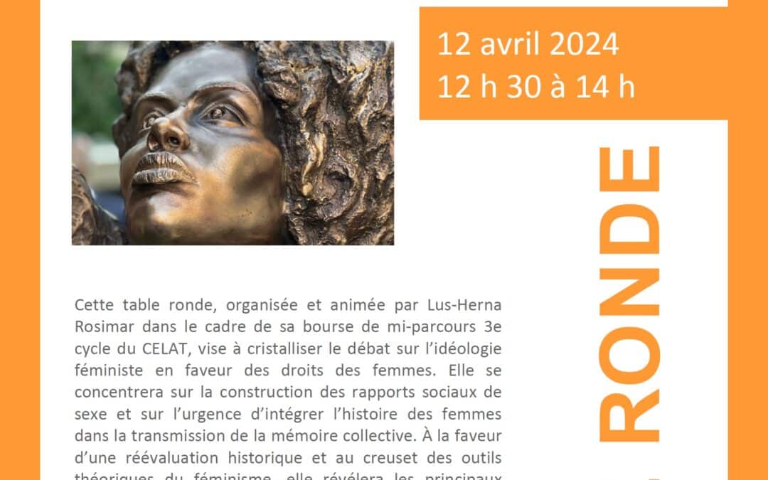 Table ronde «&nbsp;Féminisme et mémoire de l’esclavage&nbsp;: vers une reconnaissance des femmes comme sujets de l’histoire&nbsp;»