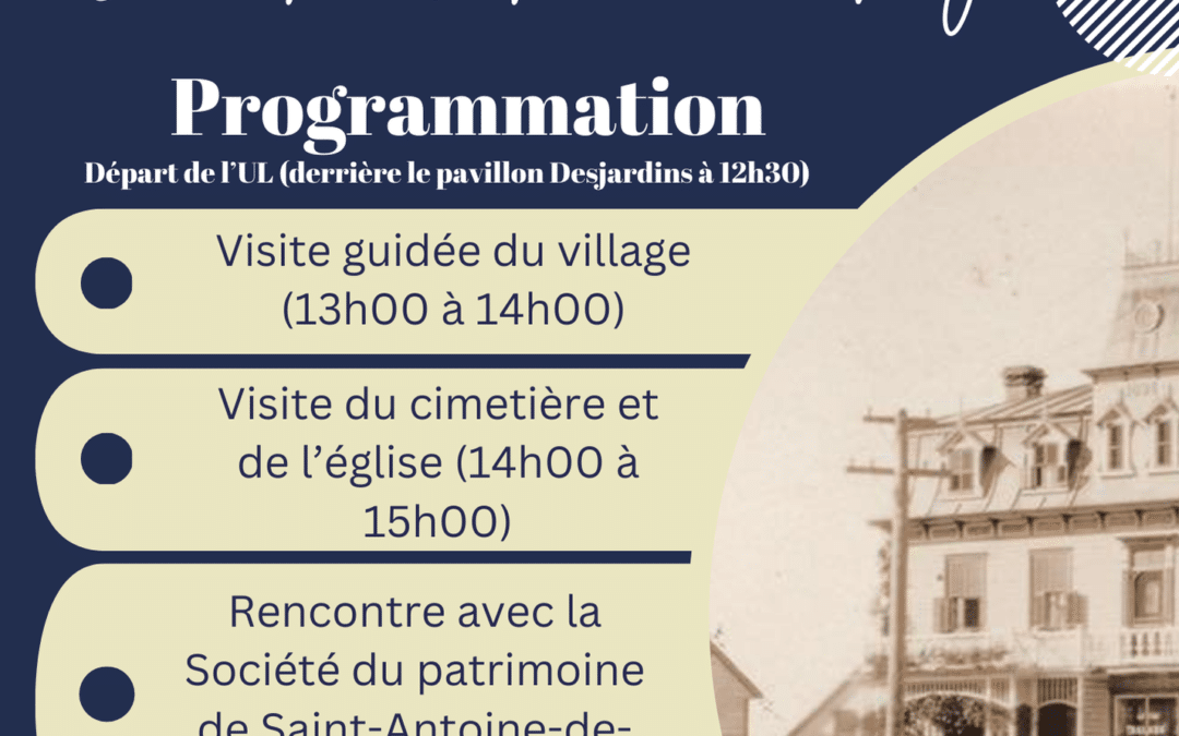 Visite du village patrimonial de Saint-Antoine-de-Tilly