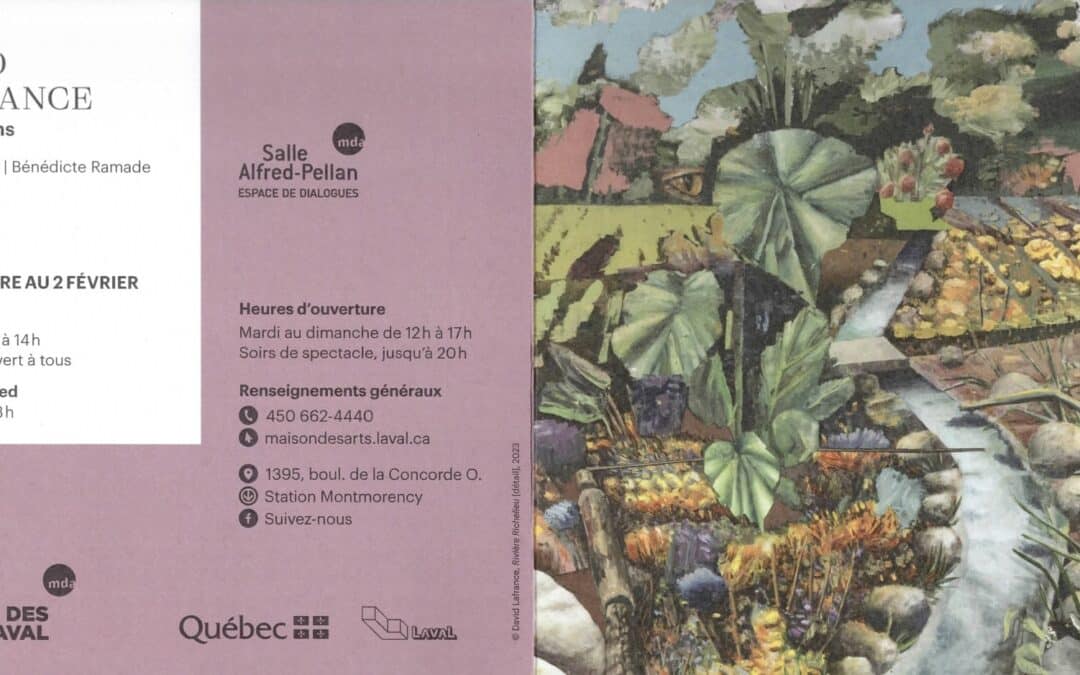 Exposition Huit saisons de David Lafrance commissariée par Bénédicte Ramade