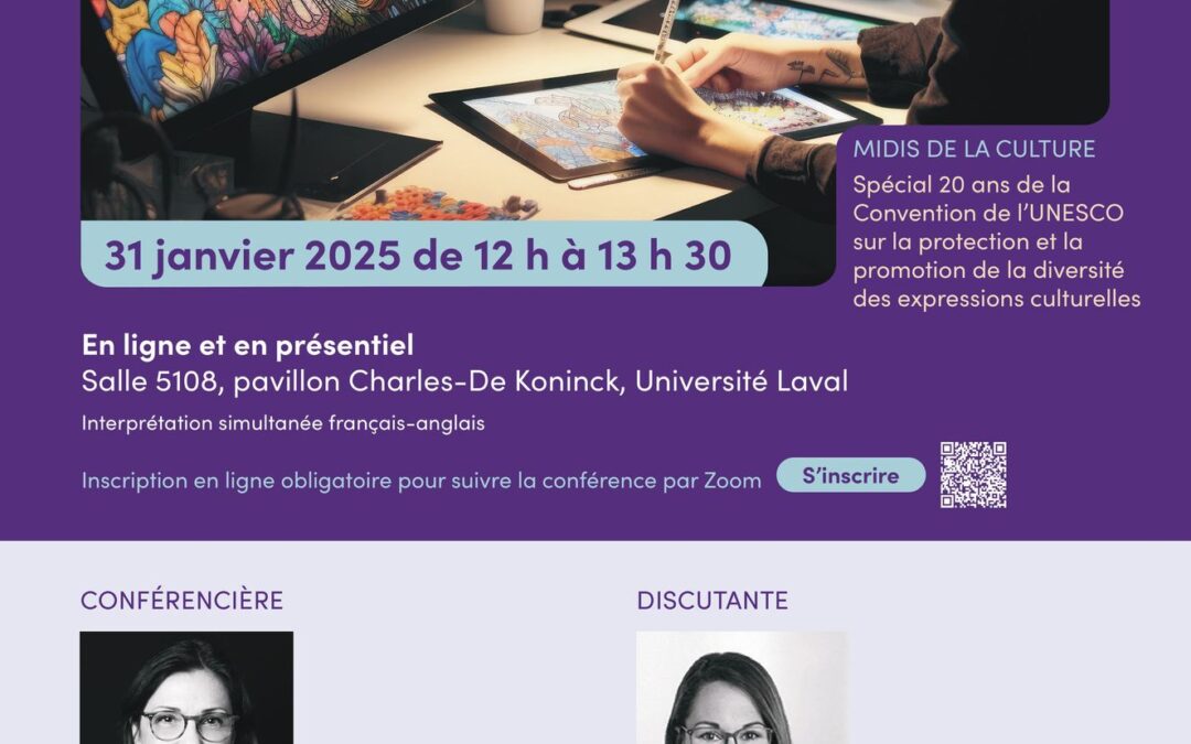 Midi de la culture « IA générative et oeuvres protégées : pistes de solution pour une juste rémunération des artistes »