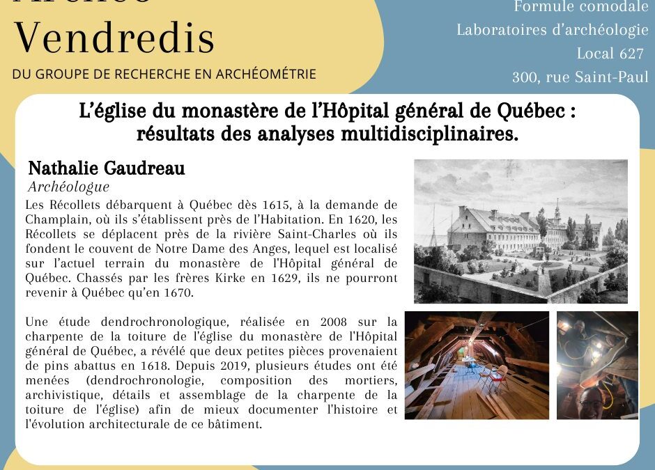 Archéo-vendredi – 14 mars 2025