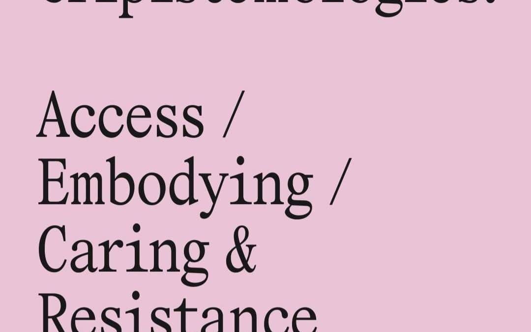 Table ronde « Discussing from Cripistemologies: Access / Embodying / Caring & Resistance »