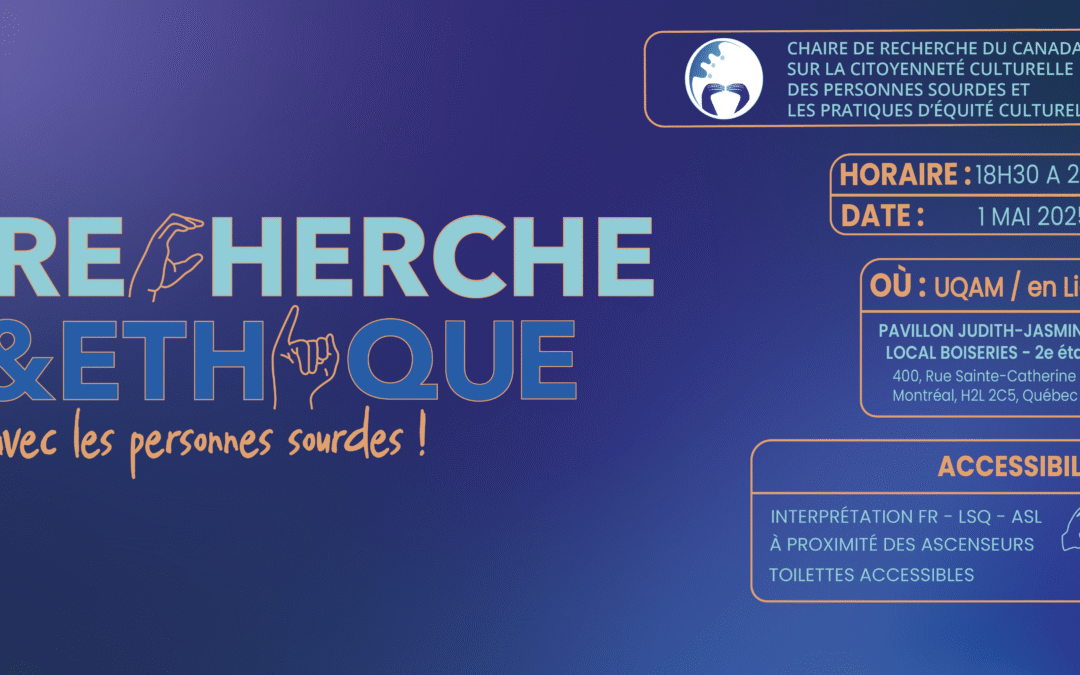 Recherche et éthique avec les personnes sourdes