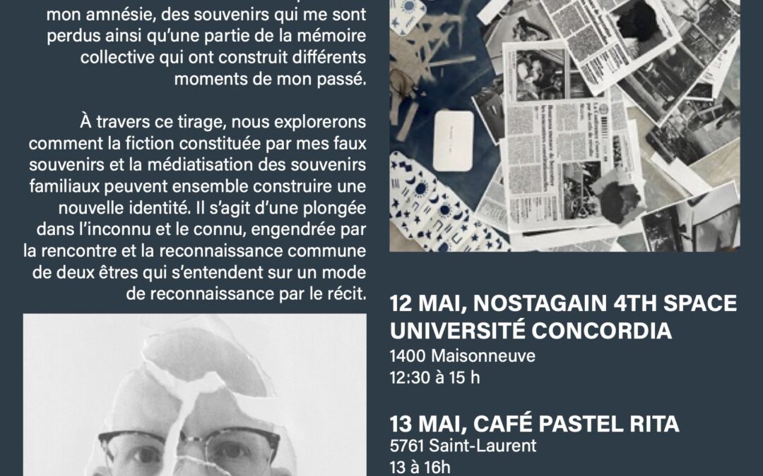 Performance de M Pipe-Rondeau « L’être Je : récit identitaire trans de mon corps amnésique. Une performance pour une personne »