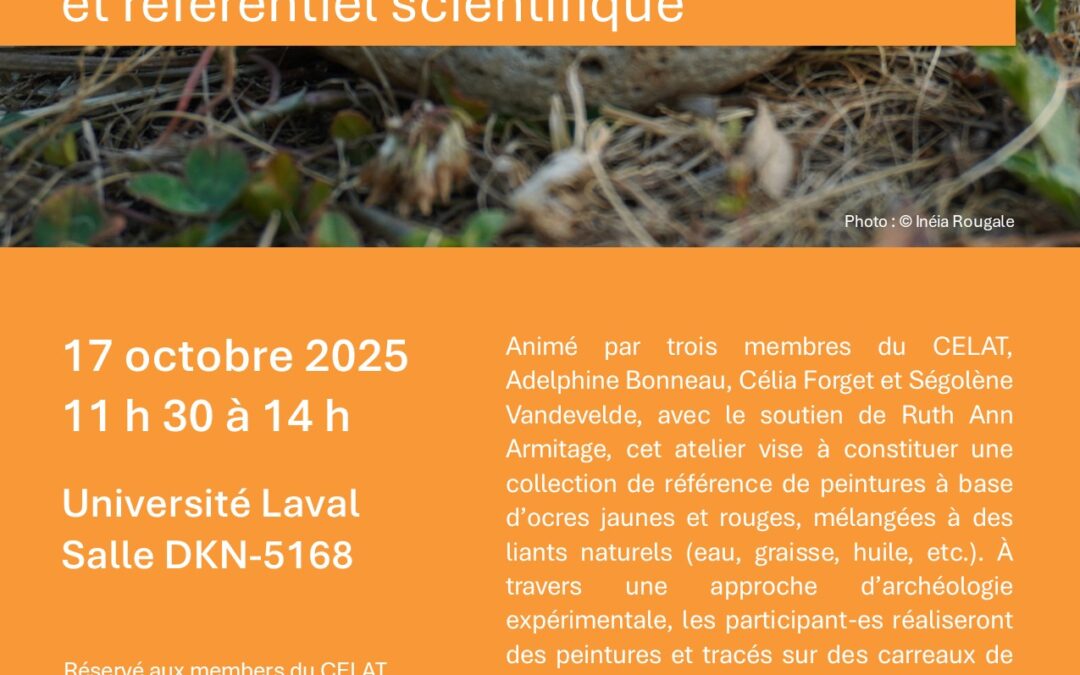 Atelier de recherche-création « Empreintes d’ocre : œuvre collective et référentiel scientifique »