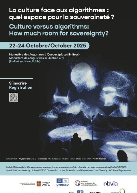 Colloque international La culture face aux algorithmes : quel espace pour la souveraineté?