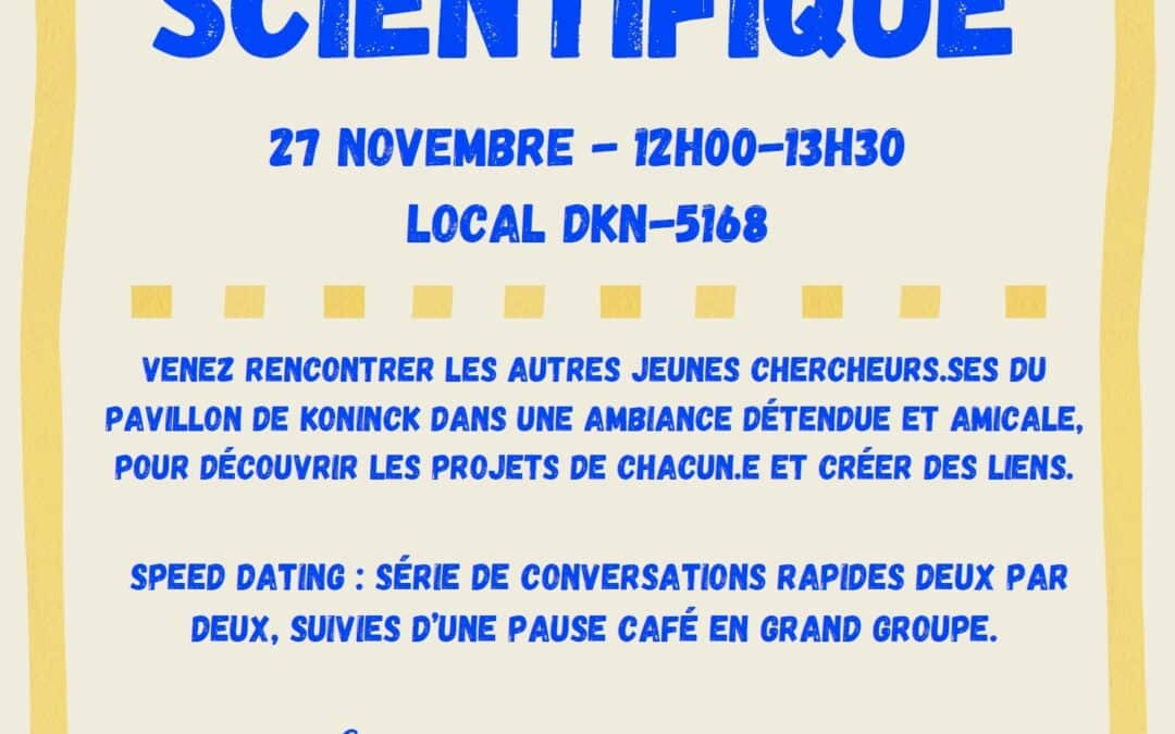 Speed dating scientifique