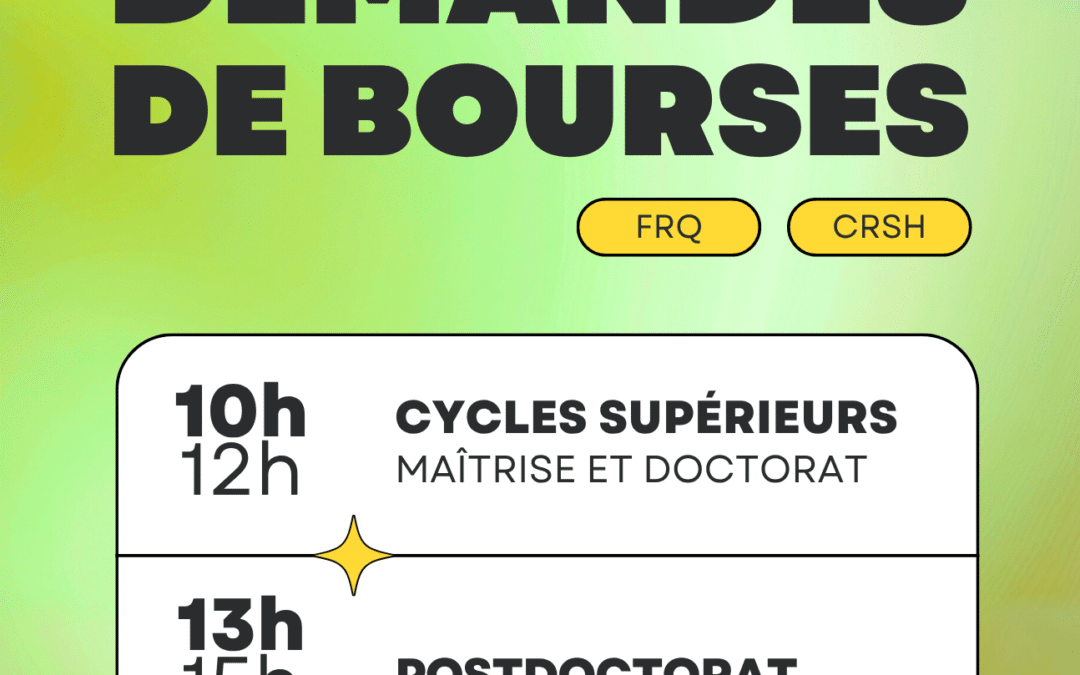 Journée d’ateliers sur la préparation de demandes de bourses