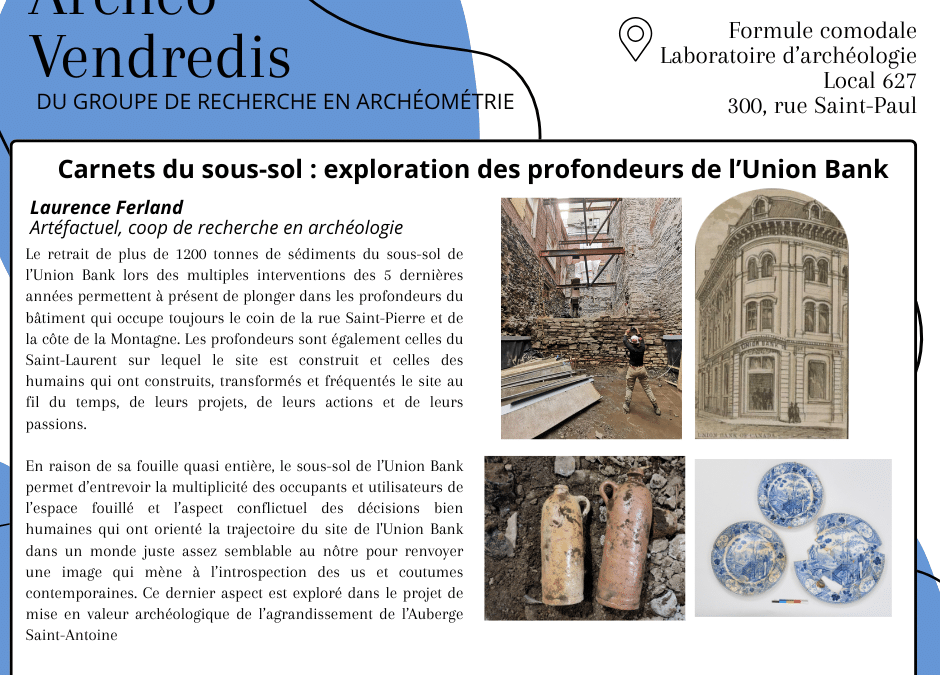 Archéo-vendredi – 30 janvier 2026