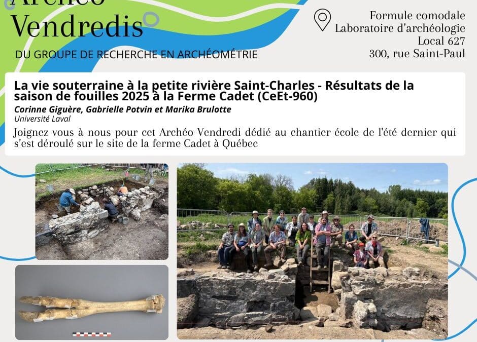 Archéo-vendredi – 10 avril 2026