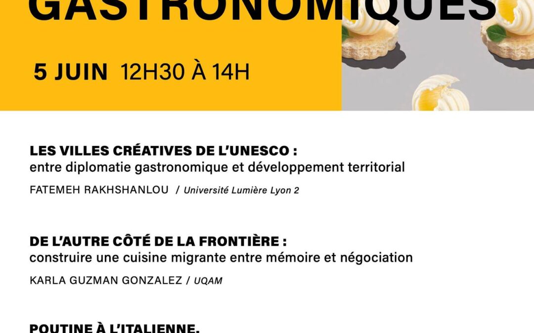 Panel de conférences Manières de faire des mondes gastronomiques