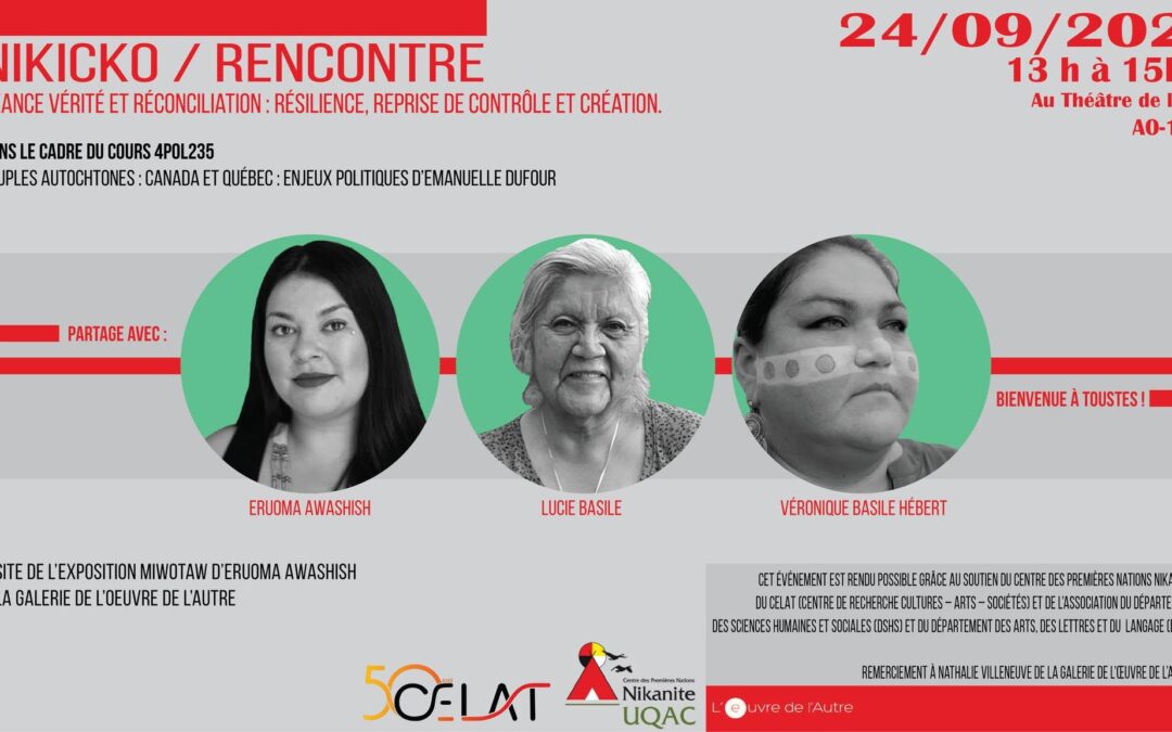 Regard sur la programmation automnale du CELAT-UQAC