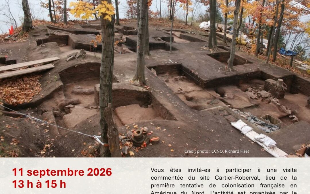 Rencontrer pour raconter autrement : visite commentée du site archéologique Cartier-Roberval