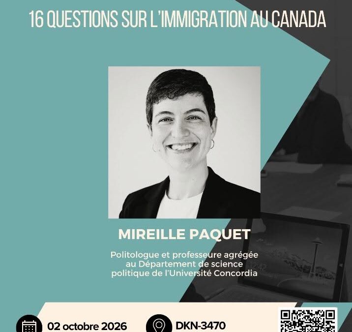 Les RDV de science politique : 16 questions sur l’immigration au Canada